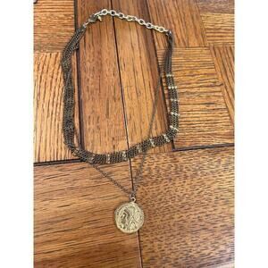 Fashion jewelry coin style necklace